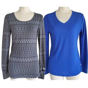 2 in Lot Activewear Long Sleeve Tops Terramar Baselayer Thermal & reel Legends S